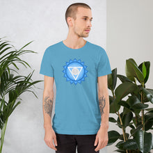 Load image into Gallery viewer, Throat Chakra Energizer T-Shirt For Expression &amp; Communication