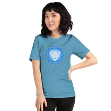 Load image into Gallery viewer, Throat Chakra Energizer T-Shirt For Expression &amp; Communication