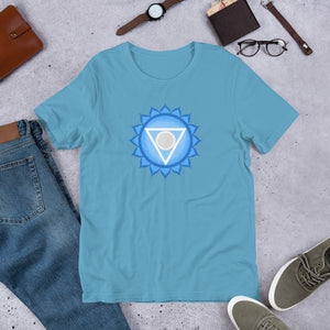 Throat Chakra Energizer T-Shirt For Expression & Communication