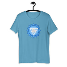 Load image into Gallery viewer, Throat Chakra Energizer T-Shirt For Expression &amp; Communication